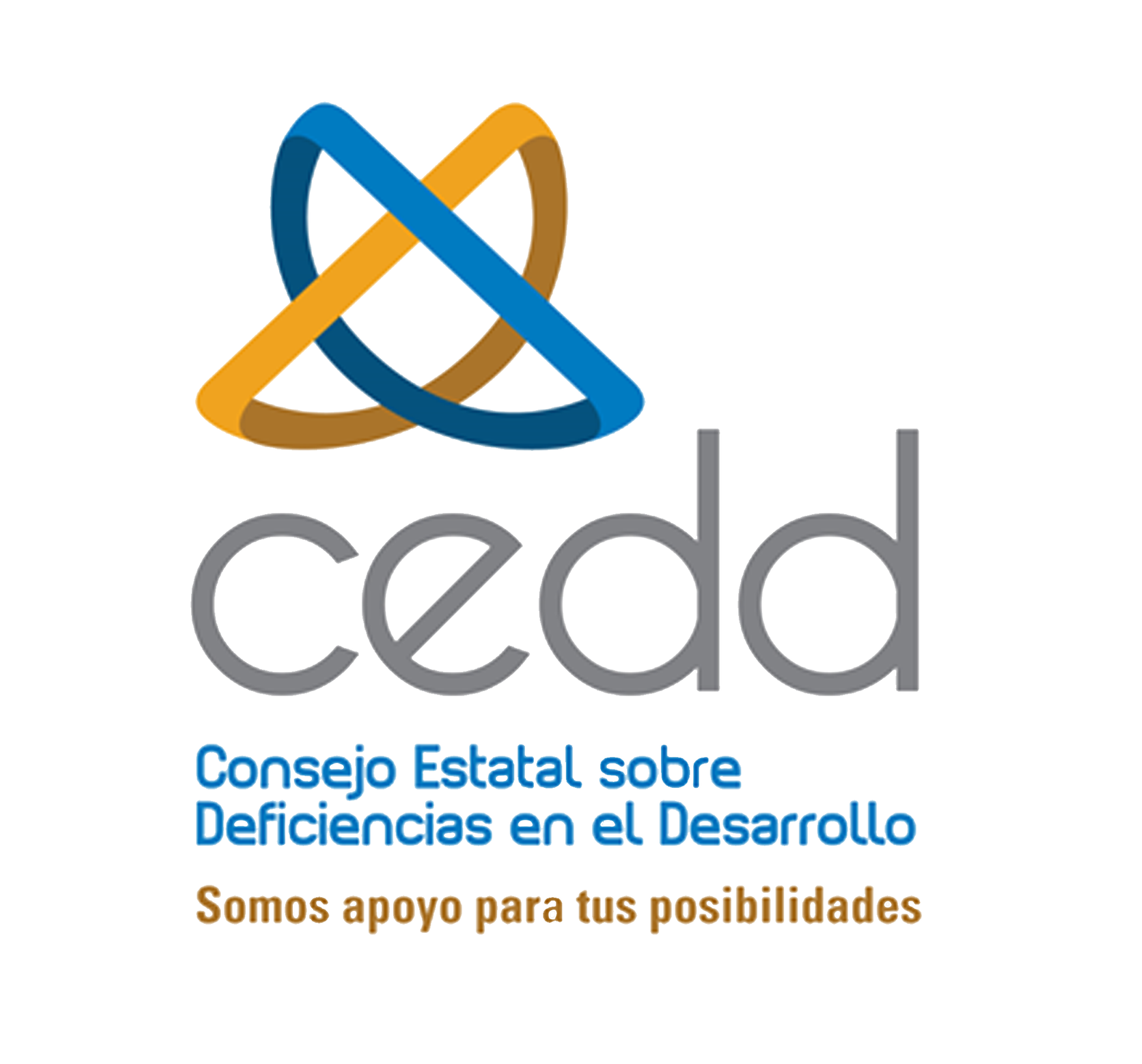 Logo CEDD con frase Somos apoyo para tus posibilidades